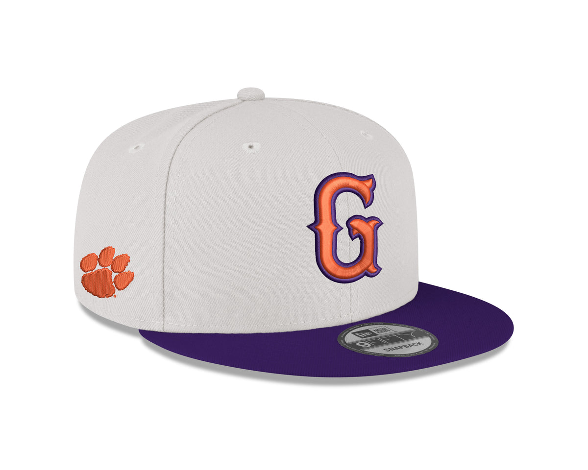 Clemson G Logo 9Fifty Snapback Hat – Greenville Drive Official Store