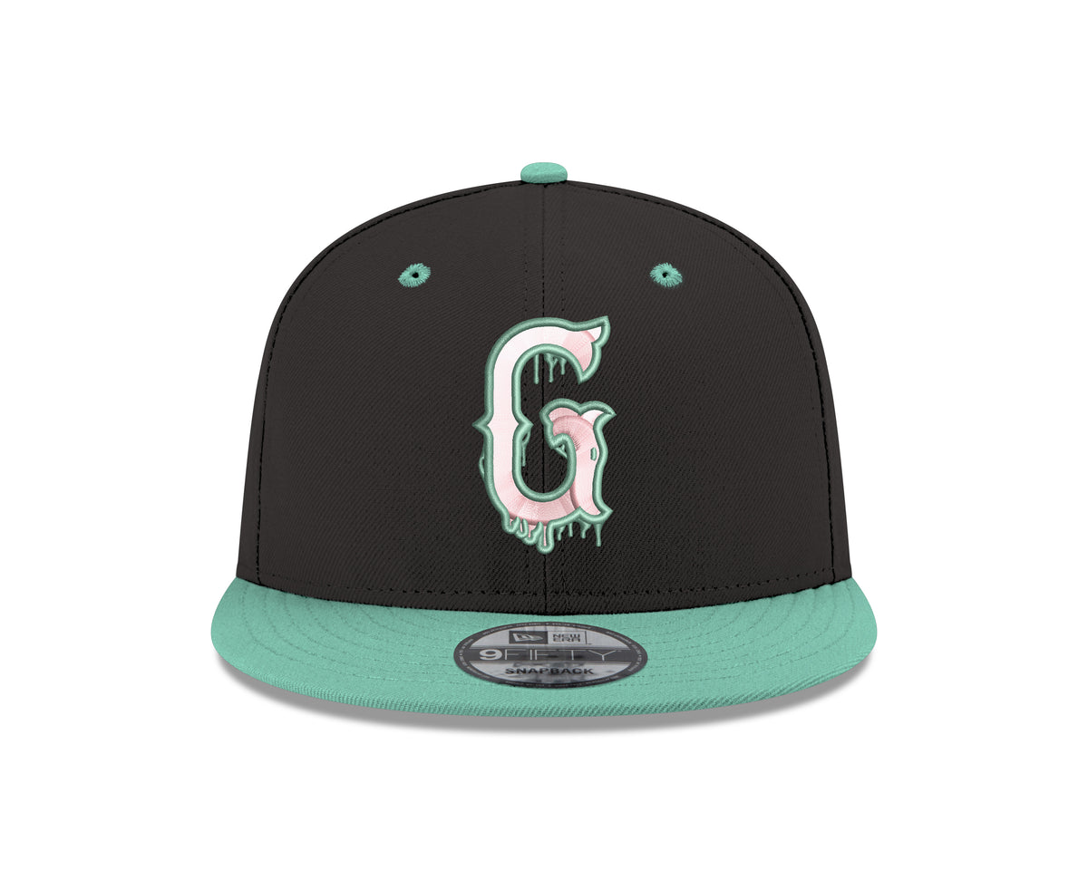 Greenville Drive New Era Black/Mint 9FIFTY Drip Hat – Greenville