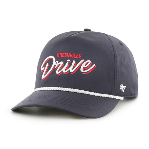 Greenville Drive 47 Brand Brr Navy Fairway Hitch Script Hat