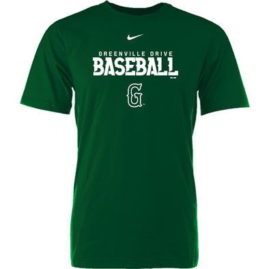 Greenville Drive Nike Green G Baseball Tee