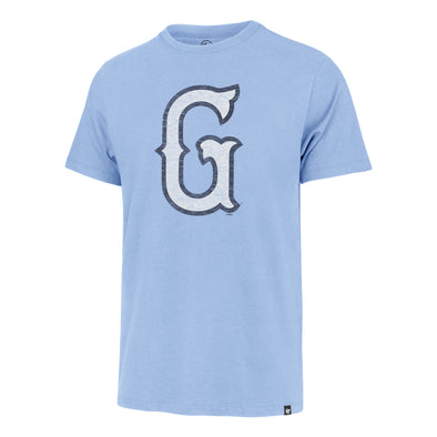 Greenville Drive 47 Brand Light Blue Franklin Tee with G Logo