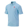 Greenville Drive Columbia Mens Light Blue Club Invite Stripe Polo