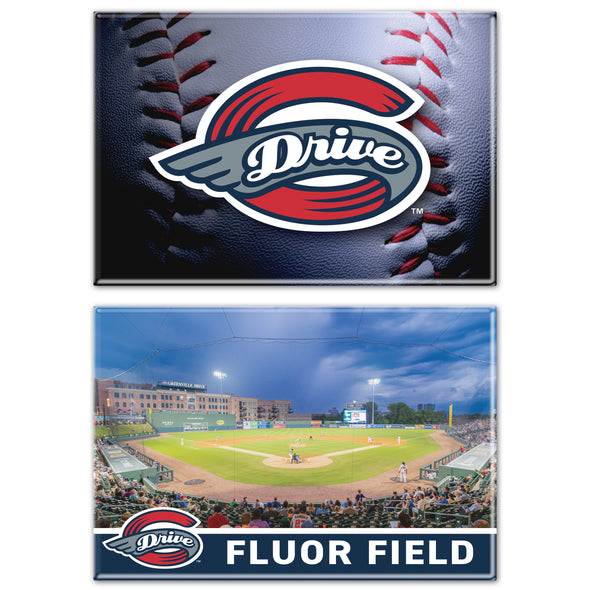 Greenville Drive Wincraft 2 Pack Magnet