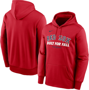 Boston Red Sox Nike Red 2025 MLB Postseason Authentic Collection Therma Fleece Hoodie