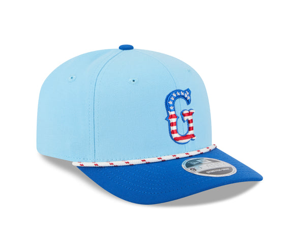 Greenville Drive New Era 2025 July 4th 9SEVENTY Stretch Snap Hat
