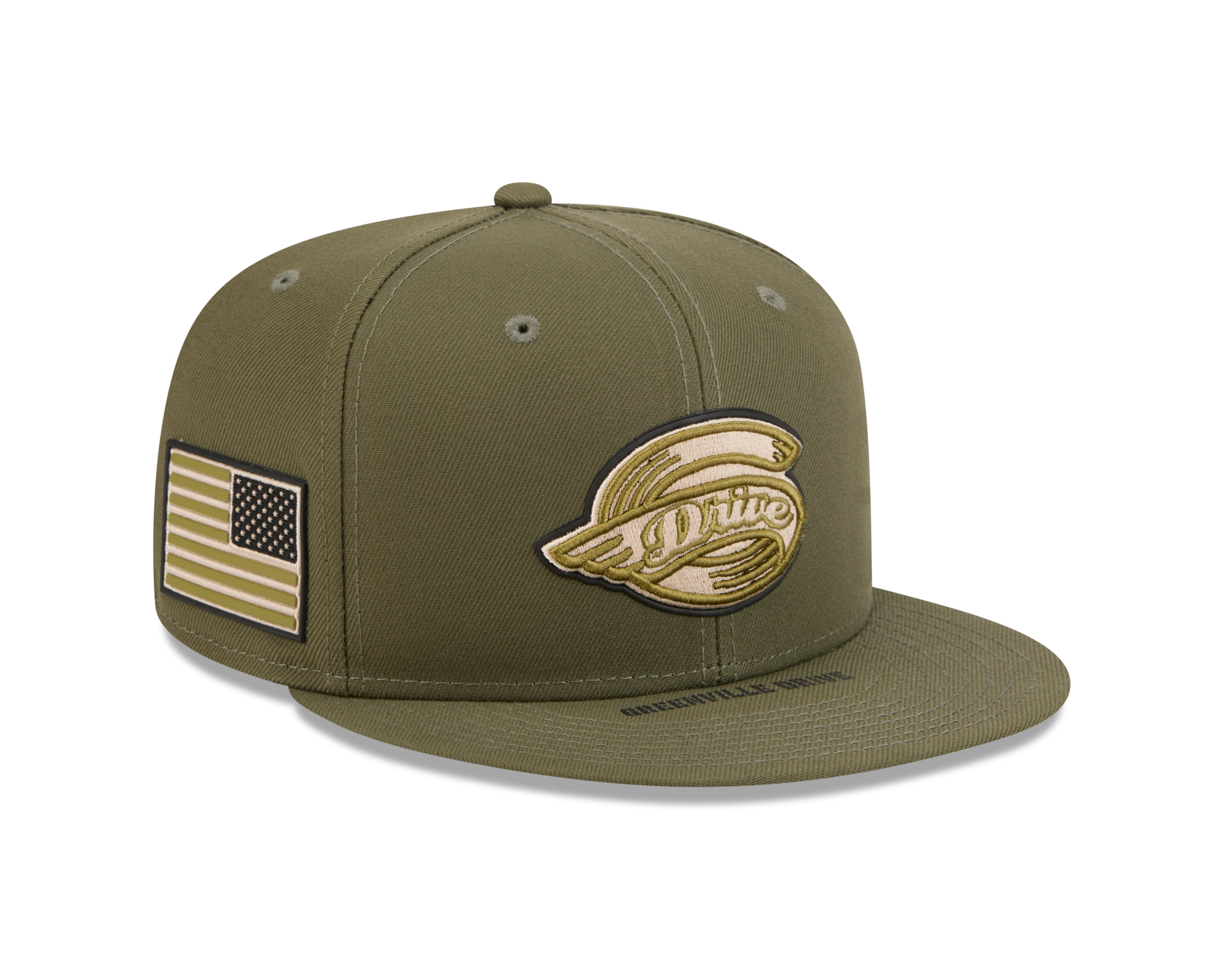 Greenville Drive New Era 2026 On Field Armed Forces Day 59FIFTY