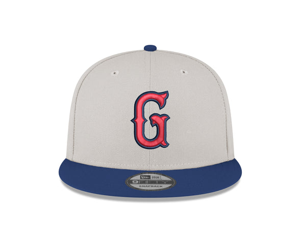 Greenville Drive New Era Cream/Navy 9FIFTY Red G Logo Hat