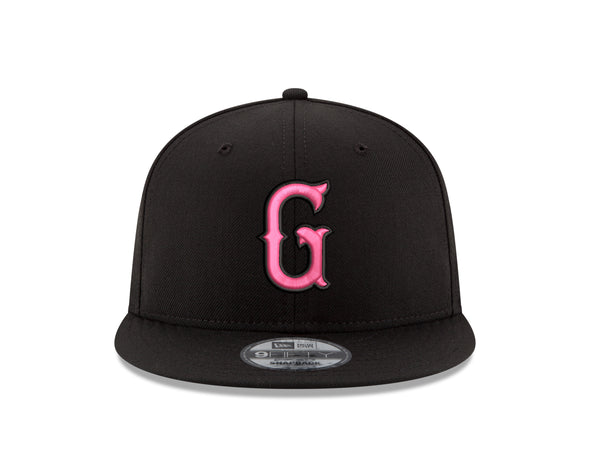 Greenville Drive New Era Black 9FIFTY Pink G Hat