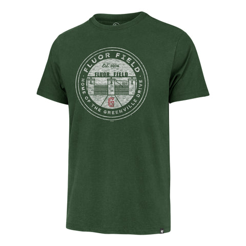 Greenville Drive 47 Brand Green Fluor Field Crest Tee