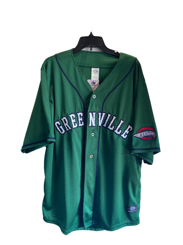 Greenville Drive OT Sports Green Embroidered Replica Sunday Jersey