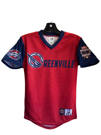 Greenville Drive OT Sport Youth Marvel Sublimated Replica VNeck Jersey