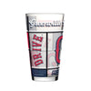 Greenville Drive Logo Brands 16oz Stained Pint Glass