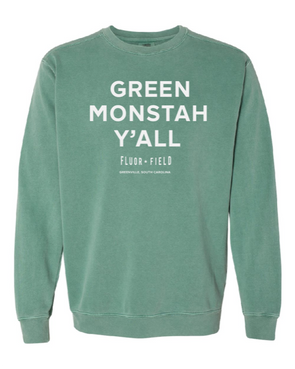 Greenville Drive Green Monstah Y'all Comfort Colors Sweatshirt