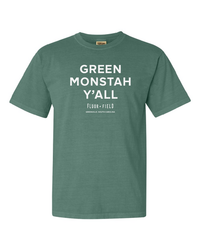 Greenville Drive Green Monstah Y'all Comfort Colors Adult Tee
