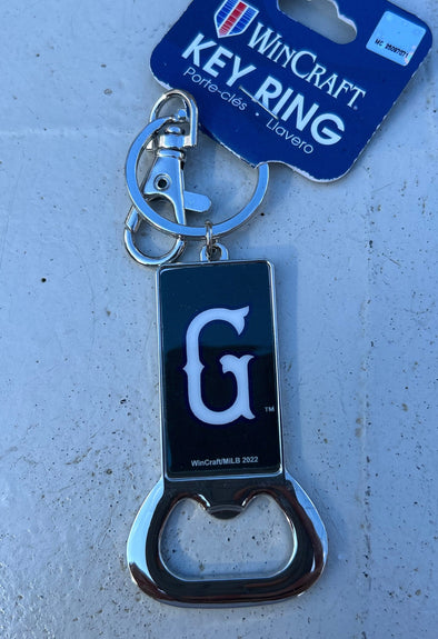 Greenville Drive Wincraft Green G Logo Bottle Opener Keychain