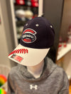 Greenville Drive Bimm Ridder Youth Navy Hat with Primary Logo and Stitches