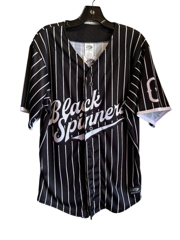 Greenville Drive OT Sublimated Black Spinners On Field Jersey