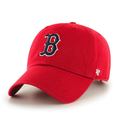 Boston Red Sox 47 Brand Red Clean Up Hat with Navy B Logo