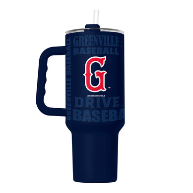 Greenville Drive Logo Brand Navy Tumbler