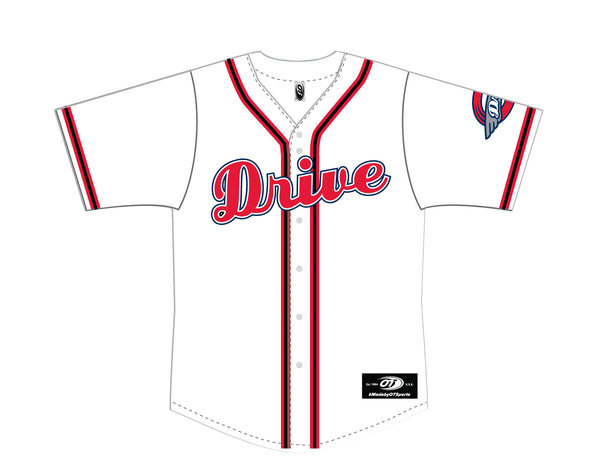 Greenville Drive OT Sublimated White Home Replica Jersey