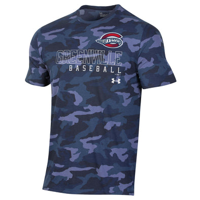 Greenville Drive Under Armour Navy Performance Cotton Camo Tee