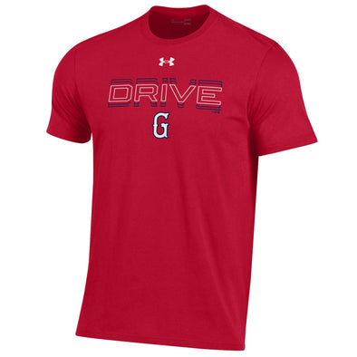 Greenville Drive Under Armour Red Performance Cotton Drive Tee