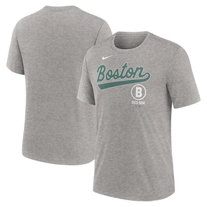 Boston Red Sox Nike 2025 Gray City Connect Performance Tri-Blend Tee