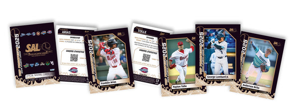 Greenville Drive 2025 SAL Top Prospect Baseball Card Set