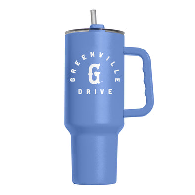 Greenville Drive Logo Brand Blue Tumbler