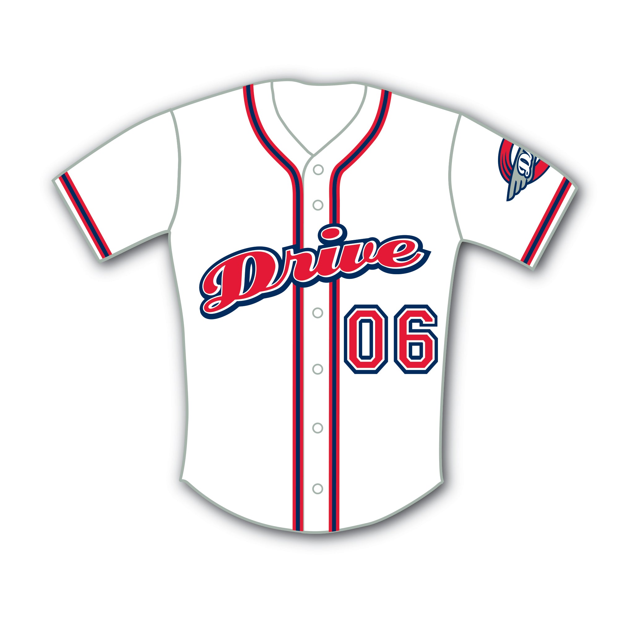 Pro Specialties Group PSG Greenville Drive White Home Jersey Pin
