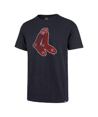 Boston Red Sox 47 Brand Navy Scrum Tee w/Dangling Socks L