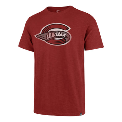 Greenville Drive 47 Brand Red Scrum Tee with Primary Logo