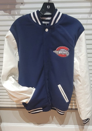 Greenville Drive JH Fleece Jacket with Faux Leather Sleeves