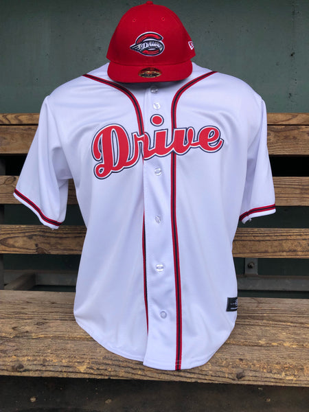 Greenville Drive OT Sport Red Replica Road Jersey