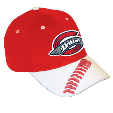 Greenville Drive Bimm Ridder Youth Red Hat with Primary Logo and Stitches