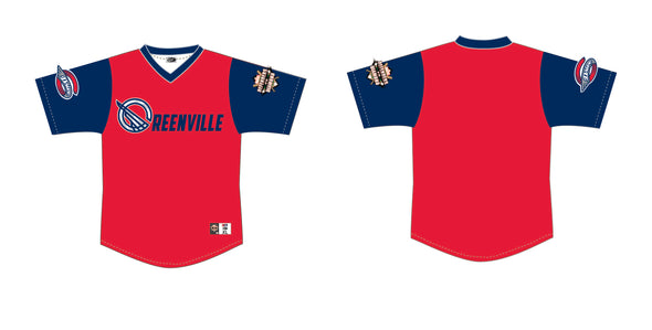 Greenville Drive OT Sport Youth Marvel Sublimated  Replica VNeck Jersey