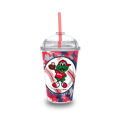 Greenville Drive Rico Reedy Tumbler with Swirly Straw