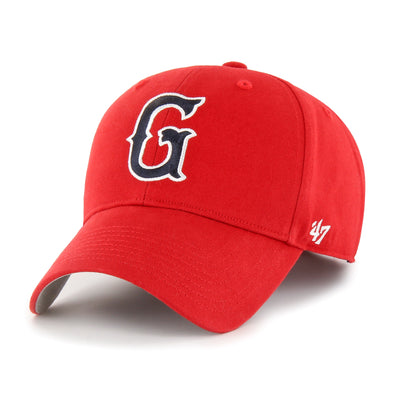 Greenville Drive 47 Brand Red MVP Hat with Navy G Logo