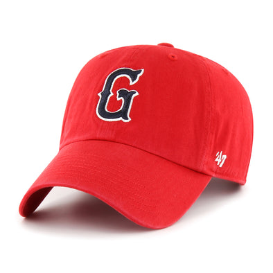 Greenville Drive 47 Brand Red Clean Up Hat with Navy G