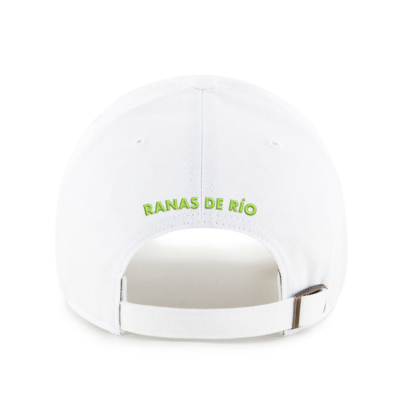 Greenville Drive 47 Brand White Copa Ranas de Rio Clean Up Hat