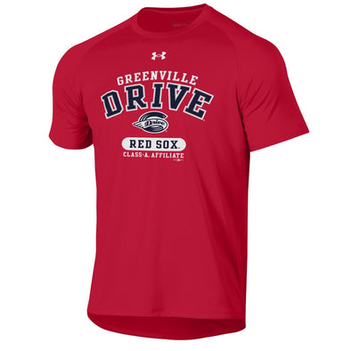 Greenville Drive Under Armour Red Tech Affiliate Tee