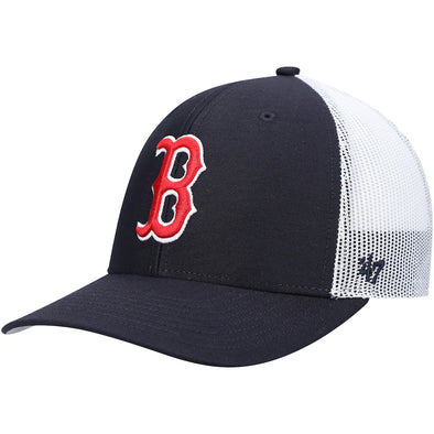 Boston Red Sox 47 Brand Navy Trucker Hat with Primary Logo and Mesh Back